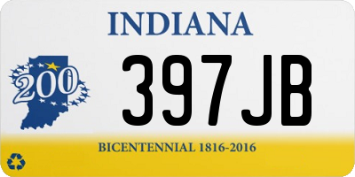 IN license plate 397JB