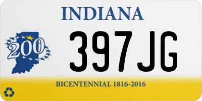 IN license plate 397JG