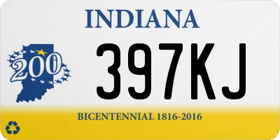 IN license plate 397KJ