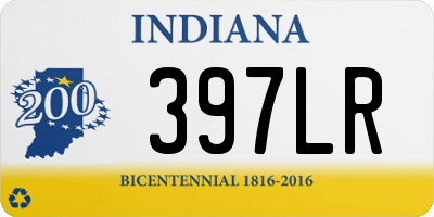 IN license plate 397LR