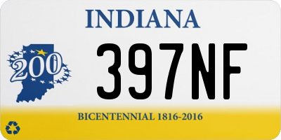 IN license plate 397NF