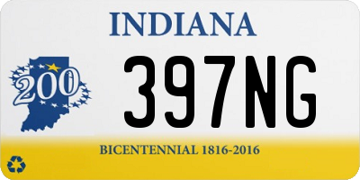IN license plate 397NG