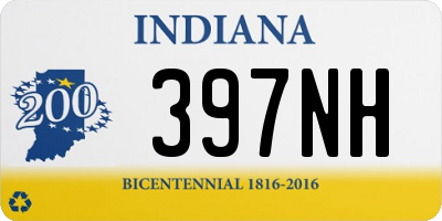 IN license plate 397NH