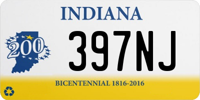 IN license plate 397NJ