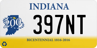 IN license plate 397NT