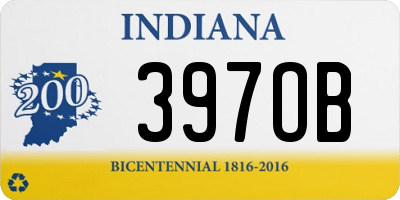 IN license plate 397OB