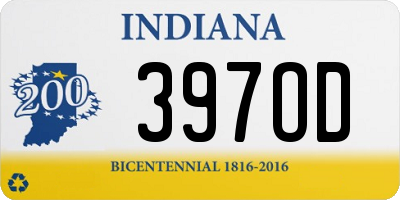 IN license plate 397OD