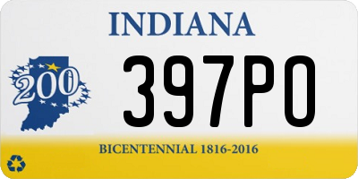 IN license plate 397PO