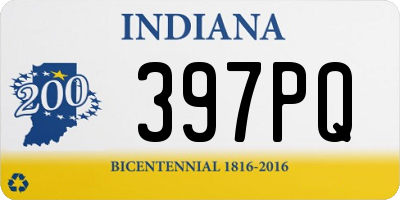 IN license plate 397PQ
