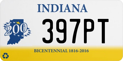 IN license plate 397PT