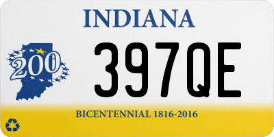 IN license plate 397QE