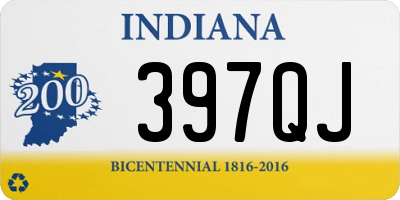 IN license plate 397QJ