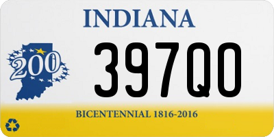 IN license plate 397QO