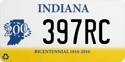 IN license plate 397RC