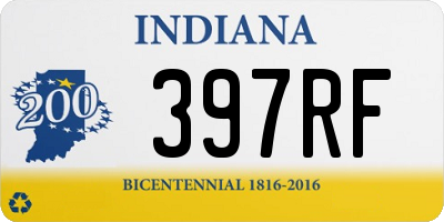 IN license plate 397RF