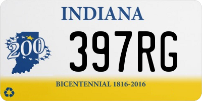 IN license plate 397RG