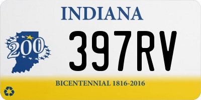 IN license plate 397RV