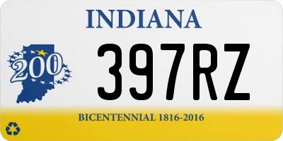 IN license plate 397RZ