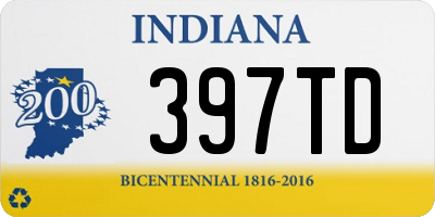 IN license plate 397TD