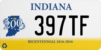 IN license plate 397TF