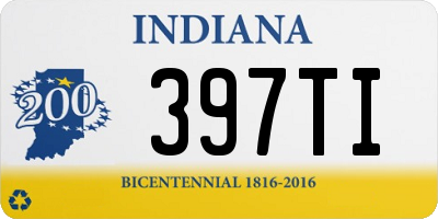 IN license plate 397TI