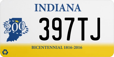 IN license plate 397TJ