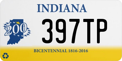 IN license plate 397TP