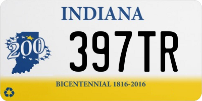 IN license plate 397TR