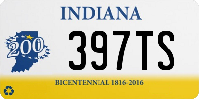 IN license plate 397TS