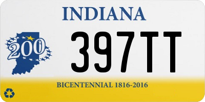 IN license plate 397TT