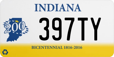 IN license plate 397TY