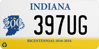 IN license plate 397UG