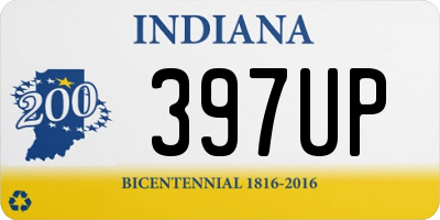 IN license plate 397UP