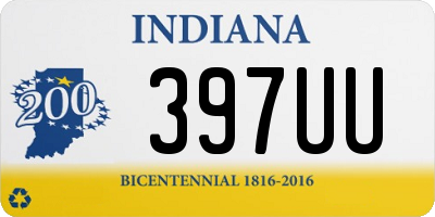 IN license plate 397UU