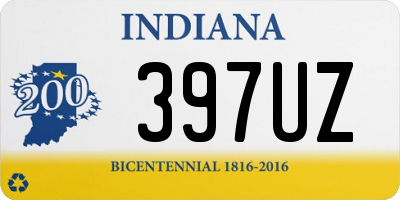 IN license plate 397UZ