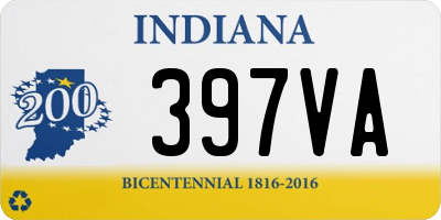 IN license plate 397VA