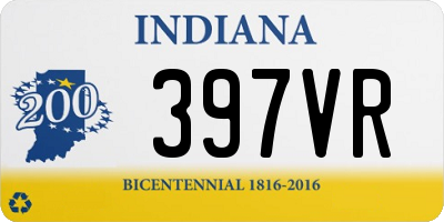 IN license plate 397VR