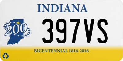 IN license plate 397VS
