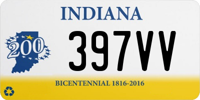 IN license plate 397VV