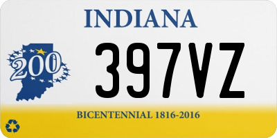 IN license plate 397VZ