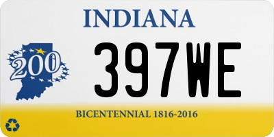 IN license plate 397WE