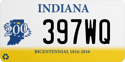 IN license plate 397WQ