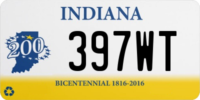 IN license plate 397WT