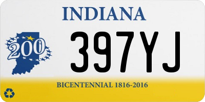 IN license plate 397YJ