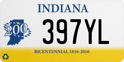 IN license plate 397YL