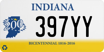 IN license plate 397YY