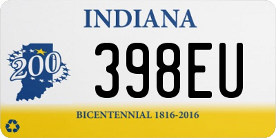 IN license plate 398EU