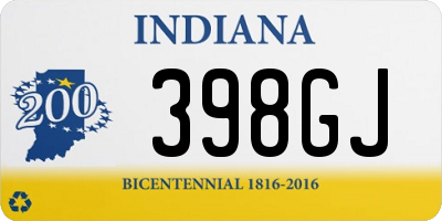 IN license plate 398GJ