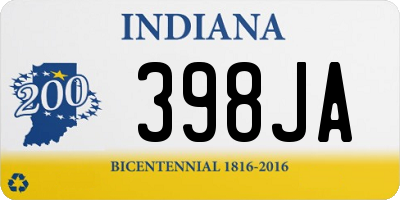 IN license plate 398JA