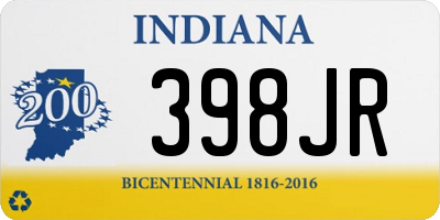 IN license plate 398JR